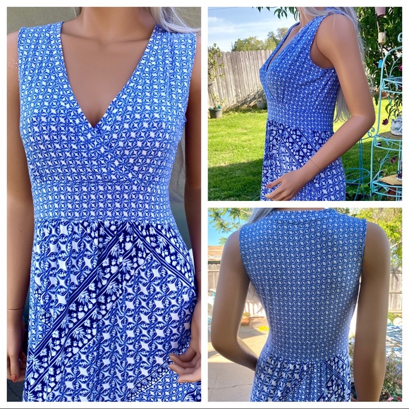 🎉HP🎊 LLBean Maxi Sleeveless Surplice Sundress - Picture 13 of 16